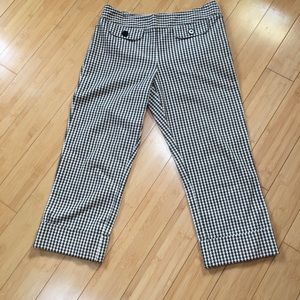 EUC Ann Taylor Loft pattern capri pants trousers